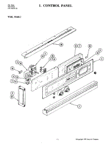 02 - Control Panel Parts For Jenn-Air Oven W105 From Appliancepartspros.Com