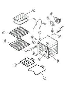 05 - Oven parts for Jenn-Air Oven JJW9530CAB from AppliancePartsPros.com