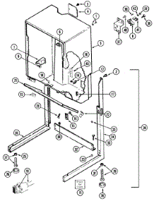 03 - Cabinet-Dryer parts for Jenn-Air Washer Dryer Combo LSE2704W-8 from AppliancePartsPros.com