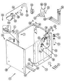 02 - Cabinet parts for Jenn-Air Washer Dryer Combo LSE2704W-8 from AppliancePartsPros.com