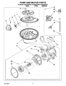 08 - Pump And Motor Parts parts for Kitchenaid Dishwasher KUDT03STSS2 from AppliancePartsPros.com