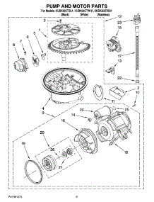 08 - Pump And Motor Parts parts for Kitchenaid Dishwasher KUDK03CTBL1 from AppliancePartsPros.com