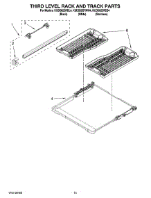 10 - Third Level Rack And Track Parts parts for Kitchenaid Dishwasher KUDS02SRSS4 from AppliancePartsPros.com
