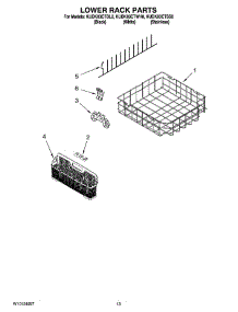 11 - Lower Rack Parts, Optional Parts (Not Included) parts for Kitchenaid Dishwasher KUDK03CTWH0 from AppliancePartsPros.com