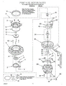 09 - Pump And Motor parts for Kitchenaid Dishwasher KUDS25SHBS0 from AppliancePartsPros.com