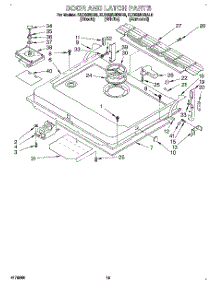 12 - Door And Latch parts for Kitchenaid Dishwasher KUDS23HBWH0 from AppliancePartsPros.com
