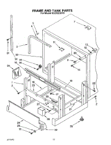 10 - Frame And Tank parts for Kitchenaid Dishwasher KUDS230Y0 from AppliancePartsPros.com