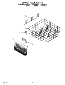 11 - Lower Rack Parts, Optional Parts (Not Included) parts for Kitchenaid Dishwasher KUDI02FRSS2 from AppliancePartsPros.com