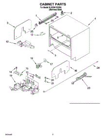 02 - Cabinet Parts parts for Kitchenaid Dishwasher KUDD01DSSS0 from AppliancePartsPros.com