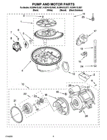 08 - Pump And Motor Parts parts for Kitchenaid Dishwasher KUDP01DLBL7 from AppliancePartsPros.com