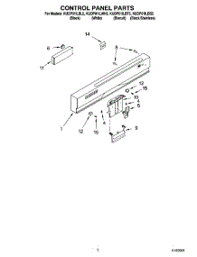 02 - Control Panel Parts parts for Kitchenaid Dishwasher KUDP01ILBS5 from AppliancePartsPros.com