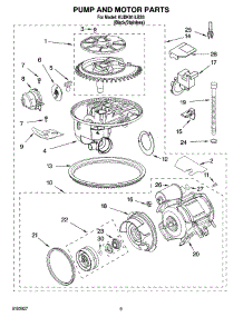 08 - Pump And Motor Parts parts for Kitchenaid Dishwasher KUDK01ILBS3 from AppliancePartsPros.com