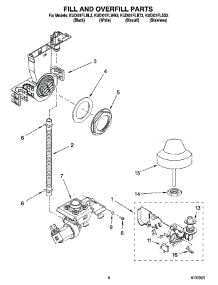 06 - Fill And Overfill Parts parts for Kitchenaid Dishwasher KUDI01FLBT3 from AppliancePartsPros.com