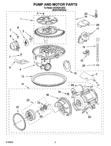 08 - Pump And Motor Parts parts for Kitchenaid Dishwasher KUDK01ILBS2 from AppliancePartsPros.com