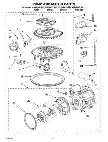 08 - Pump And Motor Parts parts for Kitchenaid Dishwasher KUDM01TJWH1 from AppliancePartsPros.com