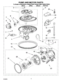 08 - Pump And Motor Parts parts for Kitchenaid Dishwasher KUDK01TKBT0 from AppliancePartsPros.com