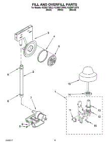 06 - Fill And Overfill Parts parts for Kitchenaid Dishwasher KUDI01TJWH0 from AppliancePartsPros.com