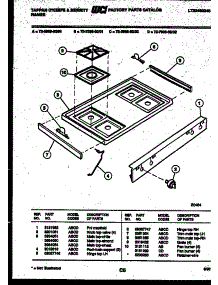 03 - Cooktop Parts parts for Frigidaire Range 72-3989-23-02 from AppliancePartsPros.com