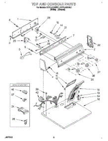 02 - Section parts for Kitchenaid Dryer KEYL410BWH1 from AppliancePartsPros.com