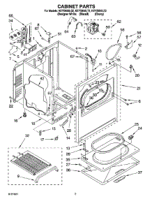 02 - Cabinet Parts parts for Kitchenaid Dryer KEYS850LT2 from AppliancePartsPros.com