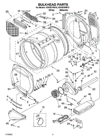 03 - Bulkhead Parts parts for Kitchenaid Dryer KEHS01PWH2 from AppliancePartsPros.com