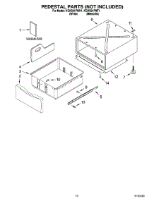 06 - Pedestal Parts (Not Included), Optional Parts (Not Included) parts for Kitchenaid Dryer KGHS01PMT1 from AppliancePartsPros.com