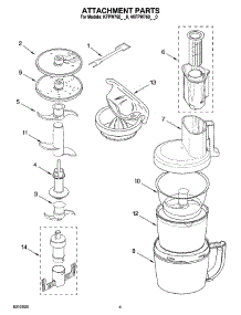02 - Attachment Parts parts for Kitchenaid Food Processor KFPW760QOB0 from AppliancePartsPros.com