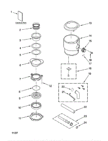 Housing And Flange Parts For Kitchenaid Garbage Disposal Kbds100t From Appliancepartspros.Com