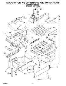 02 - Evaporator Ice Cutter Grid And Water Parts parts for Kitchenaid Ice Machine KUIA18PNLS2 from AppliancePartsPros.com