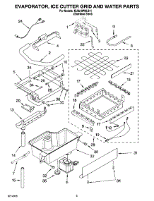 02 - Evaporator, Ice Cutter Grid And Water Parts parts for Kitchenaid Ice Machine KUIA18PNLS11 from AppliancePartsPros.com