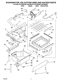02 - Evaporator, Ice Cutter Grid And Water Parts parts for Kitchenaid Ice Machine KUIS18NNJS6 from AppliancePartsPros.com