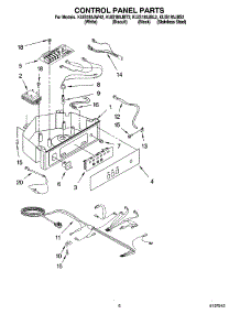 04 - Control Panel Parts parts for Kitchenaid Ice Machine KUIS185JBL2 from AppliancePartsPros.com