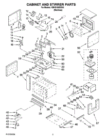 04 - Cabinet And Stirrer Parts parts for Kitchenaid Microwave KBHS109SSS00 from AppliancePartsPros.com