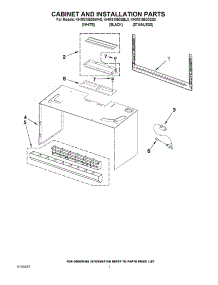 06 - Cabinet And Installation Parts parts for Kitchenaid Microwave KHMS1850SWH0 from AppliancePartsPros.com