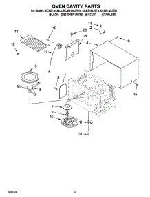 03 - Oven Cavity Parts parts for Kitchenaid Microwave KCMS185JBL5 from AppliancePartsPros.com