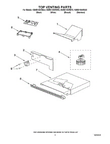04 - Top Venting Parts parts for Kitchenaid Microwave KBMS1454RSS0 from AppliancePartsPros.com
