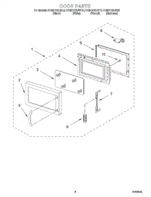 07 - Door parts for Kitchenaid Microwave KCMC155JSS0 from AppliancePartsPros.com