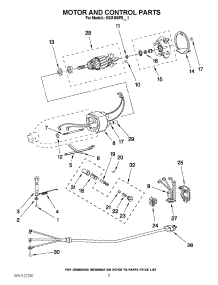 04 - Motor And Control Parts parts for Kitchenaid Mixer KSM150PSER1 from AppliancePartsPros.com