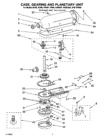 02 - Case, Gearing And Planetary Unit parts for Kitchenaid Mixer KSMC50 from AppliancePartsPros.com