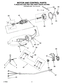 03 - Motor And Control Parts parts for Kitchenaid Mixer KSMC50 from AppliancePartsPros.com
