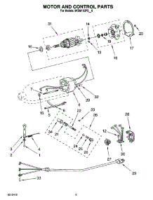 03 - Motor And Control Parts parts for Whirlpool Mixer 9KSM150PSWH0 from AppliancePartsPros.com