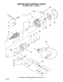 03 - Motor And Control Parts parts for Whirlpool Mixer K45SSDAL-0 from AppliancePartsPros.com