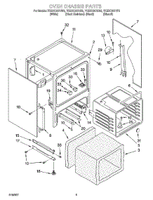 03 - Oven Chassis Parts parts for Whirlpool Range YKESC307HB5 from AppliancePartsPros.com