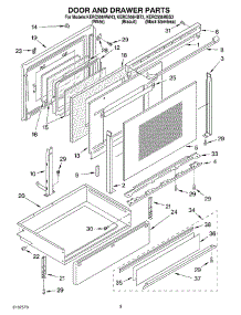 03 - Door And Drawer Parts parts for Kitchenaid Range KERC506HBT3 from AppliancePartsPros.com