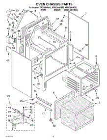 04 - Oven Chassis Parts parts for Kitchenaid Range KERC506HWH3 from AppliancePartsPros.com
