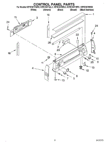 02 - Control Panel parts for Kitchenaid Range KERC507HBT3 from AppliancePartsPros.com