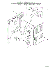 05 - Rear Chassis parts for Kitchenaid Range KERC607HBT5 from AppliancePartsPros.com
