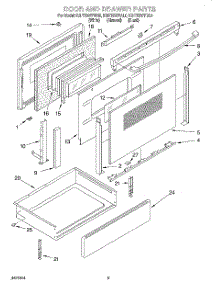04 - Door And Drawer parts for Kitchenaid Range KGRT507FAL0 from AppliancePartsPros.com