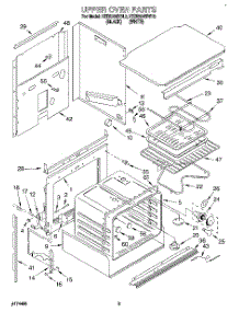 02 - Upper Oven parts for Kitchenaid Oven KEBI200BWH2 from AppliancePartsPros.com