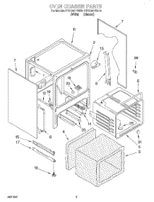 04 - Oven Chassis parts for Kitchenaid Range KESC307BWH5 from AppliancePartsPros.com